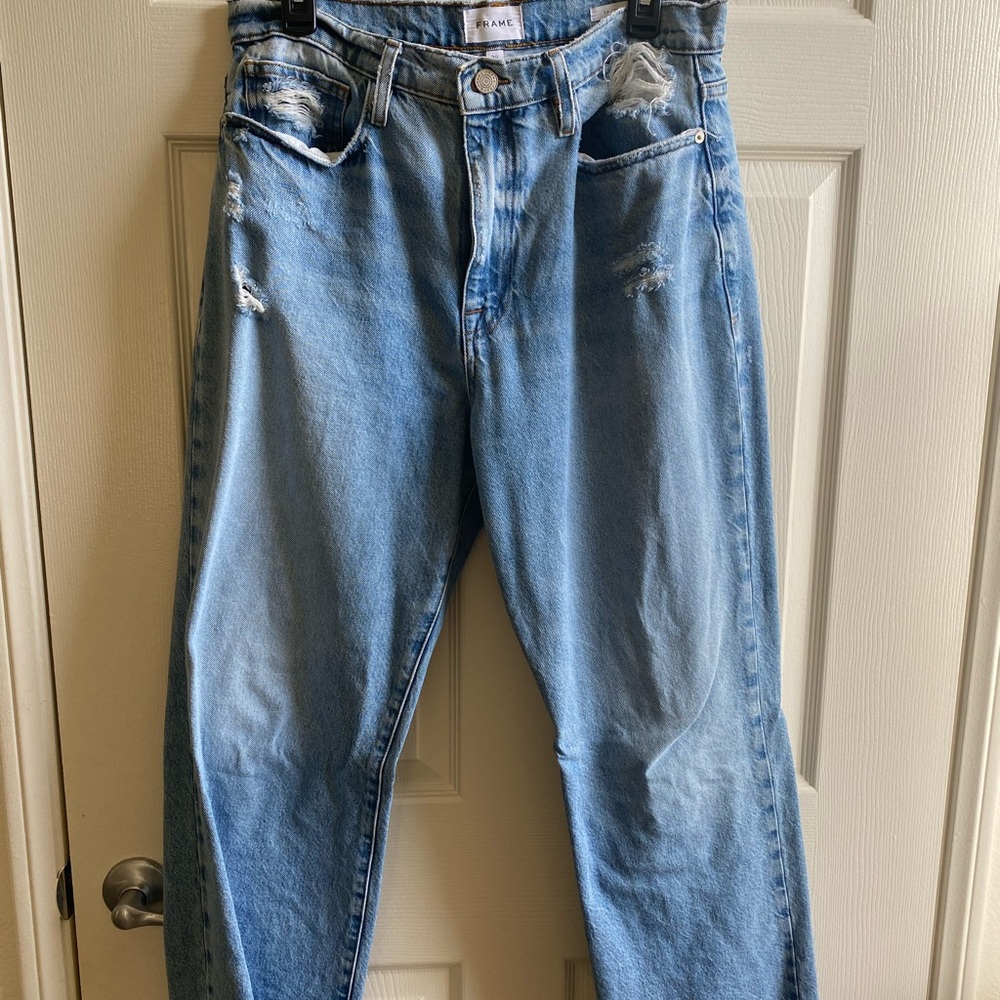 Frame Denim Blue Boyfriend Jeans